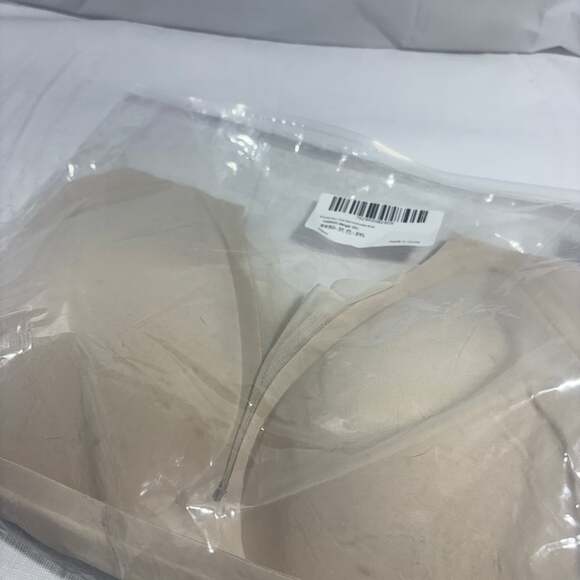 Women’s Seamless Full Coverage Bra Beige Nude Size 3XL Wireless Padded Comfort - Picture 3 of 10
